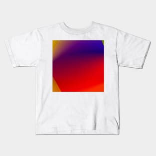 RED BLUE YELLOW GRADIENT TEXTURE Kids T-Shirt